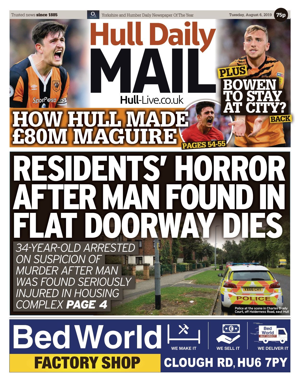Hull Daily Mail 20190806