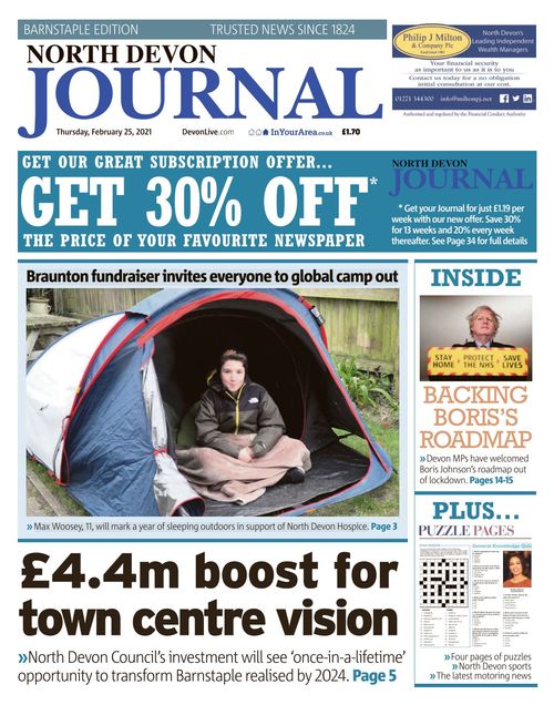 North Devon Journal Barnstaple 20210225