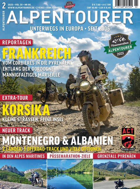 ALPENTOURER – Europas Motorrad-Tourenmagazin Ausgabe 02/2025