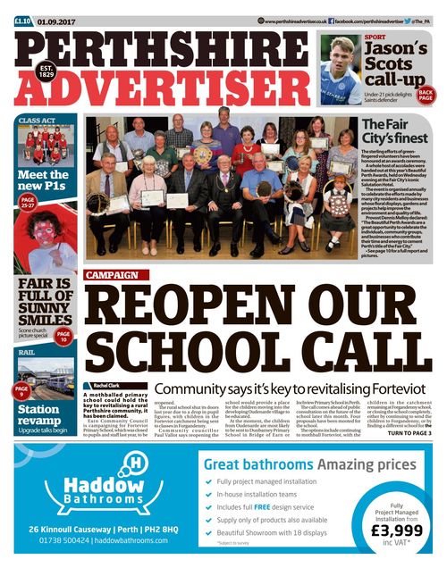 Perthshire Advertiser 2018 09 01 Perthshire Advertiser 2018 09 01, Free Quiz Tabletop Roundshot