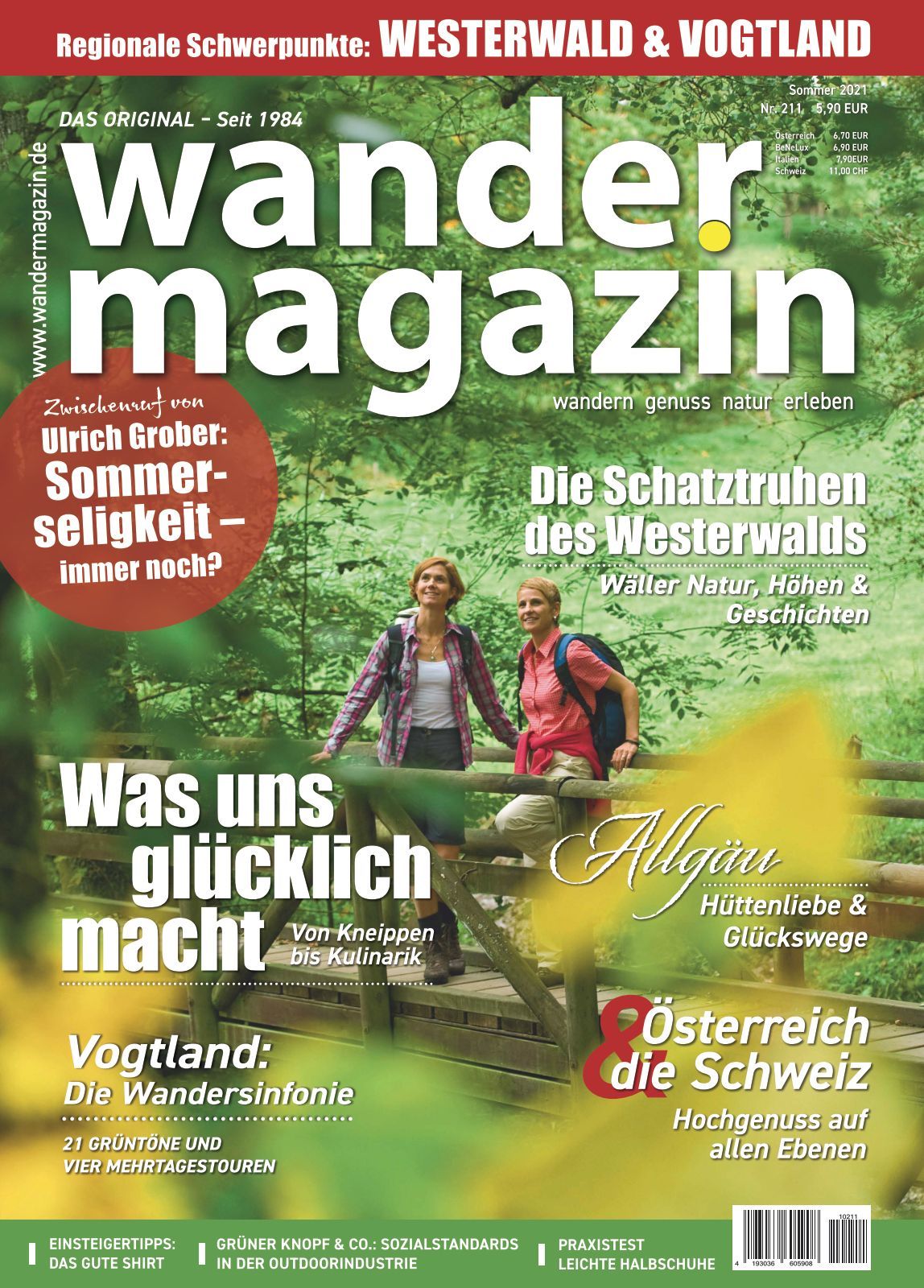 wandermagazin 211 sommer 2021