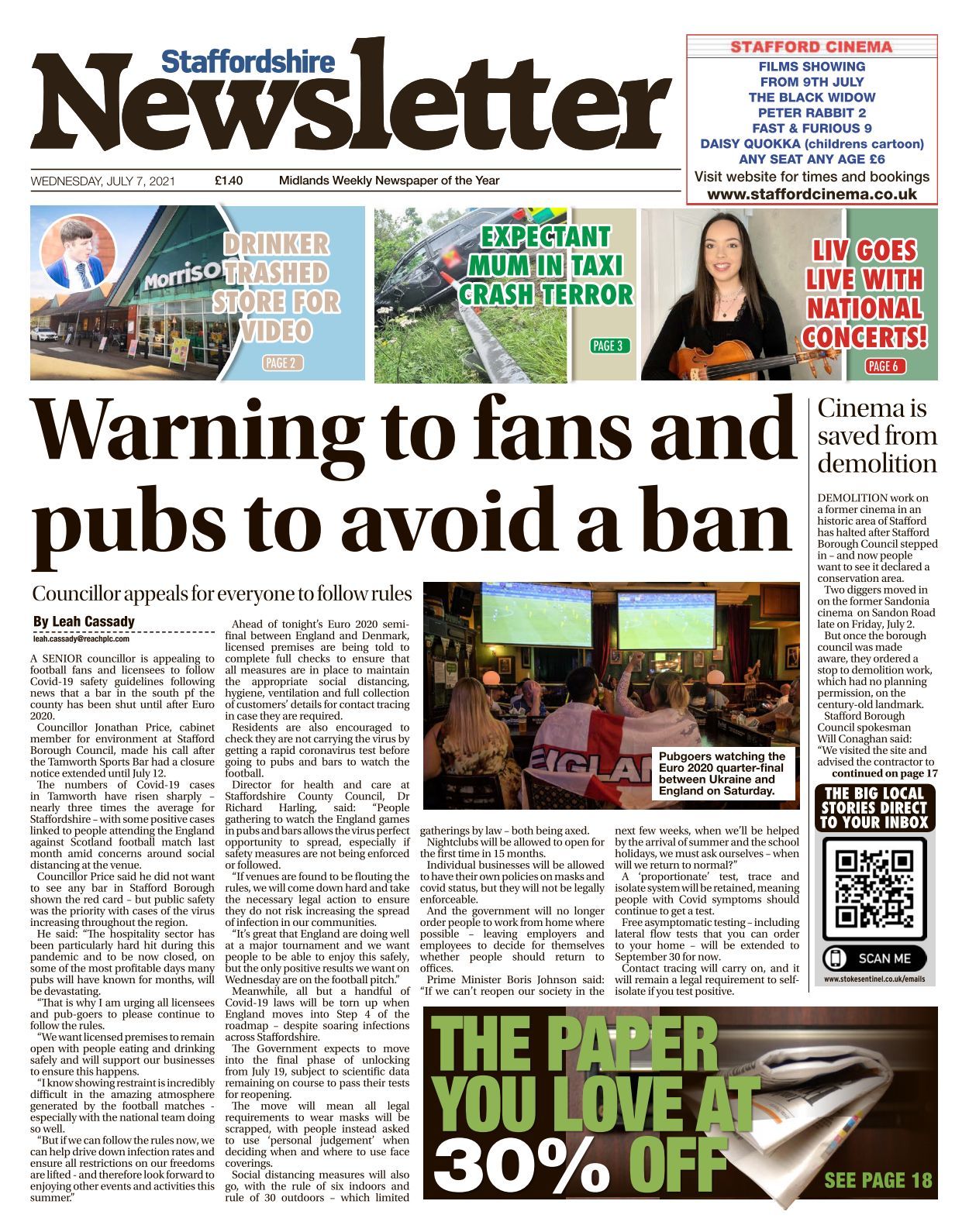 Staffordshire Newsletter 2021 07 07