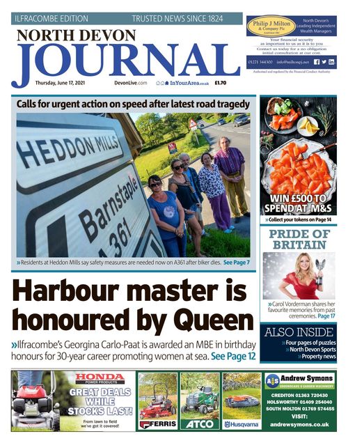North Devon Journal Ilfracombe 21 06 17