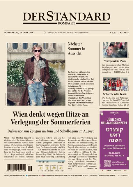 DER STANDARD Kompakt 2026-06-25
