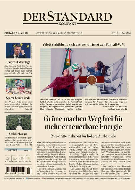 DER STANDARD Kompakt 2026-06-12