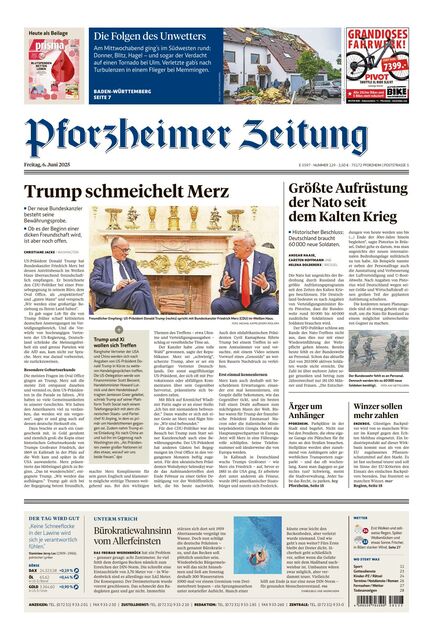 Pforzheimer Zeitung - Ausgabe Pforzheim 2025-06-06