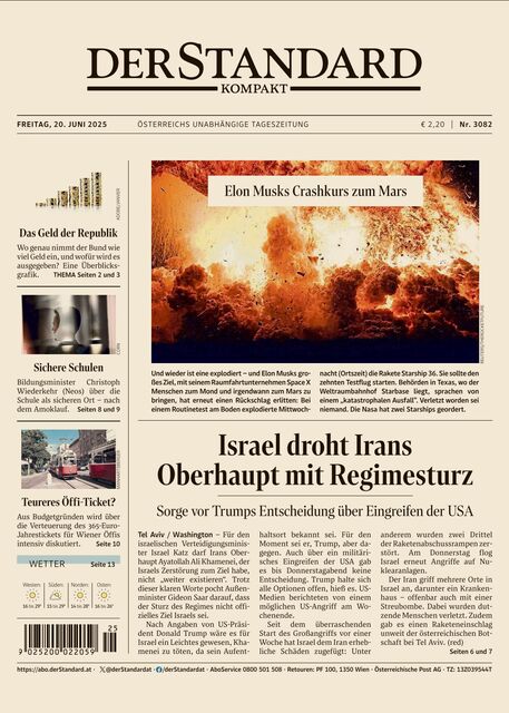 DER STANDARD Kompakt 2025-06-20
