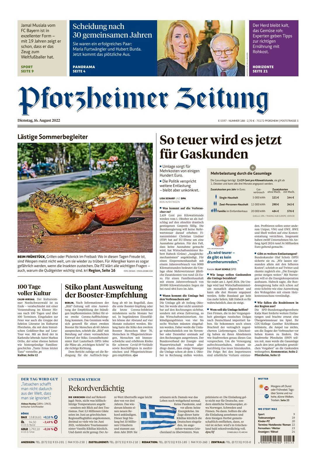 Pforzheimer Zeitung Kleinanzeigen