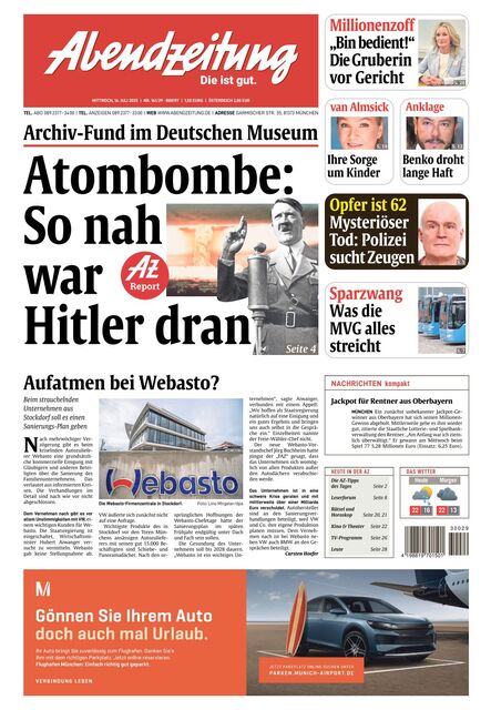 Abendzeitung 2025-07-16