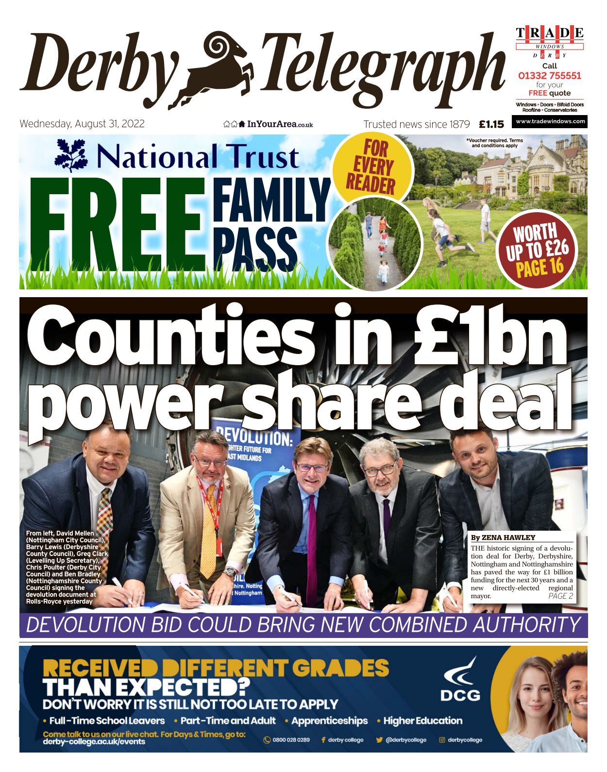 Derby Telegraph 20220831