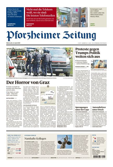 Pforzheimer Zeitung - Ausgabe Pforzheim 2025-06-11