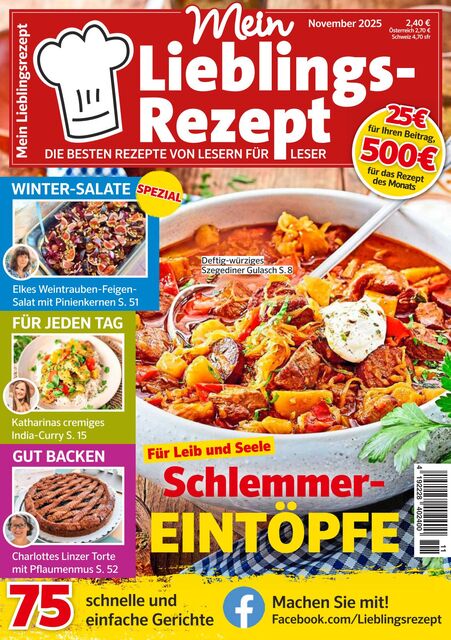Mein Lieblingsrezept Ausgabe 11/2025