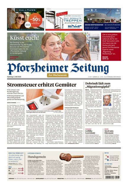 Pforzheimer Zeitung - Ausgabe Pforzheim 2025-07-05