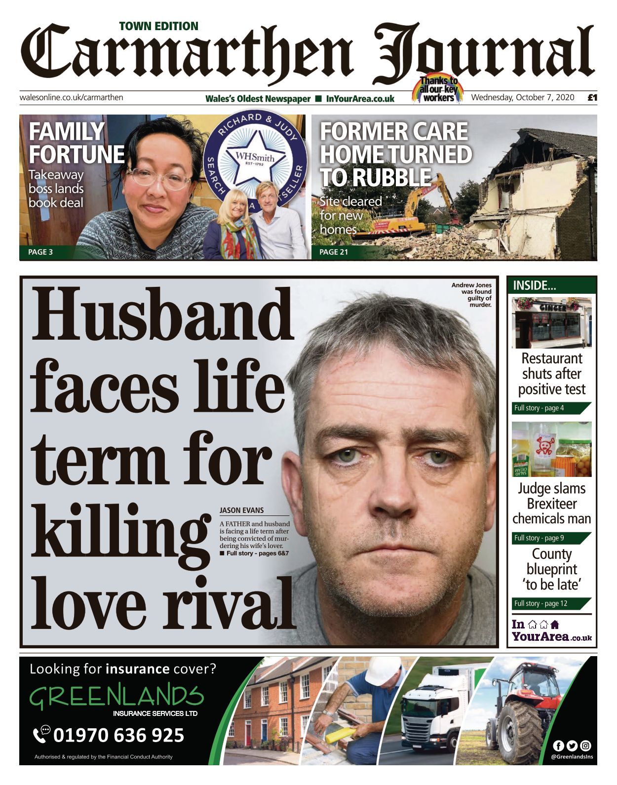Carmarthen Journal 20201007