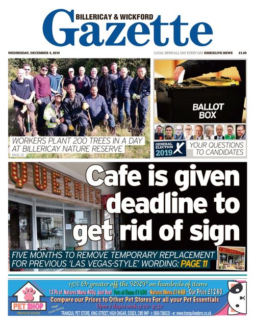 Billericay Gazette 20191204