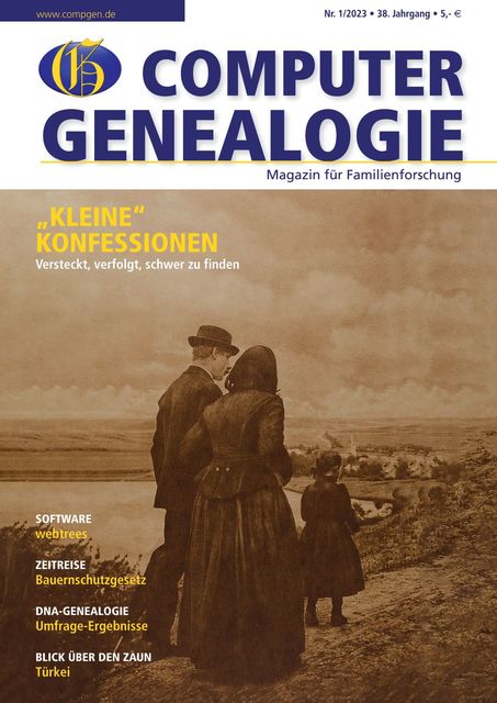 Computergenealogie Ausgabe 01/2023