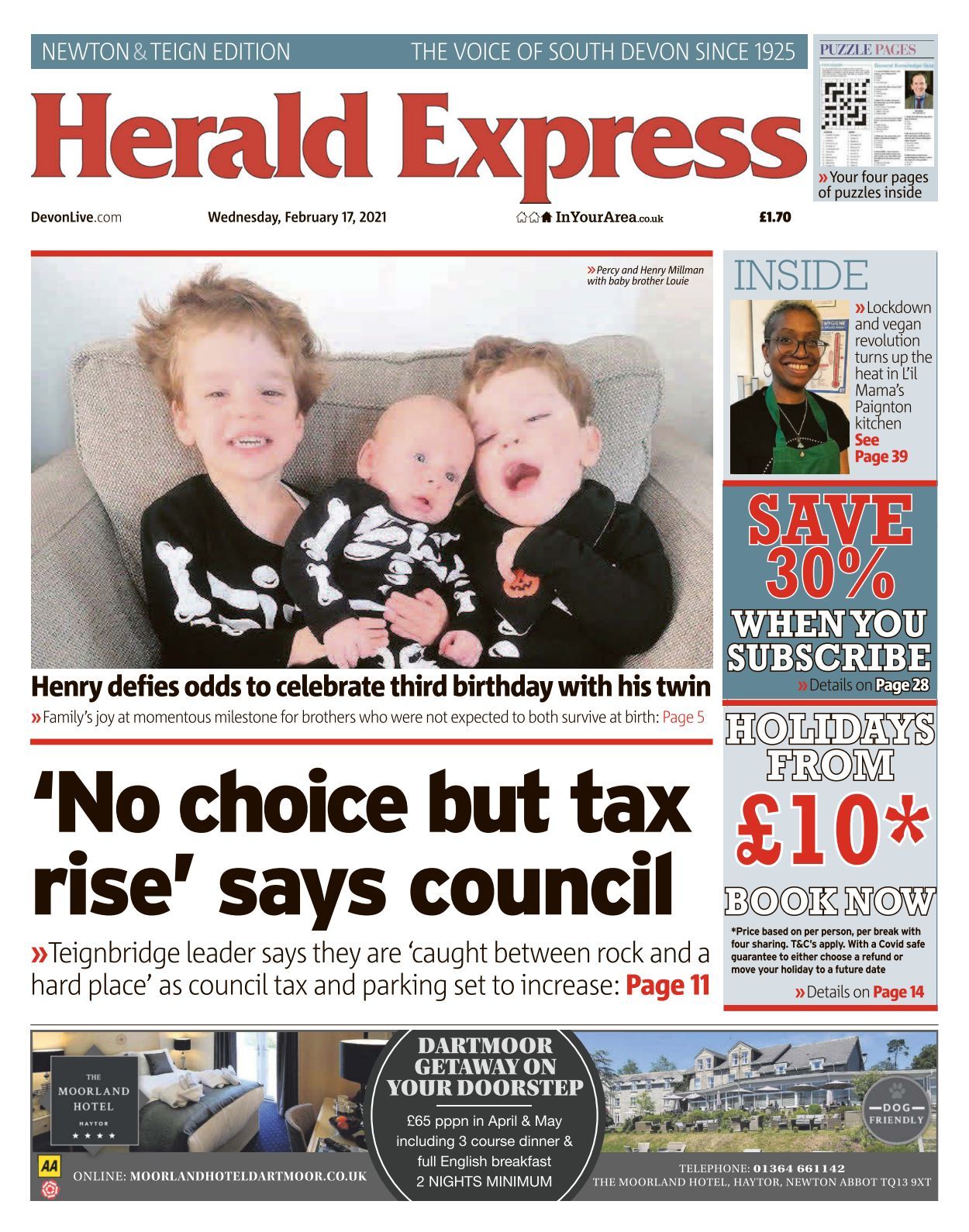 Herald Express Newton Abbot - 2021-02-17