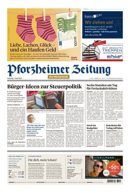 Pforzheimer Zeitung - Ausgabe Pforzheim 2025-06-07