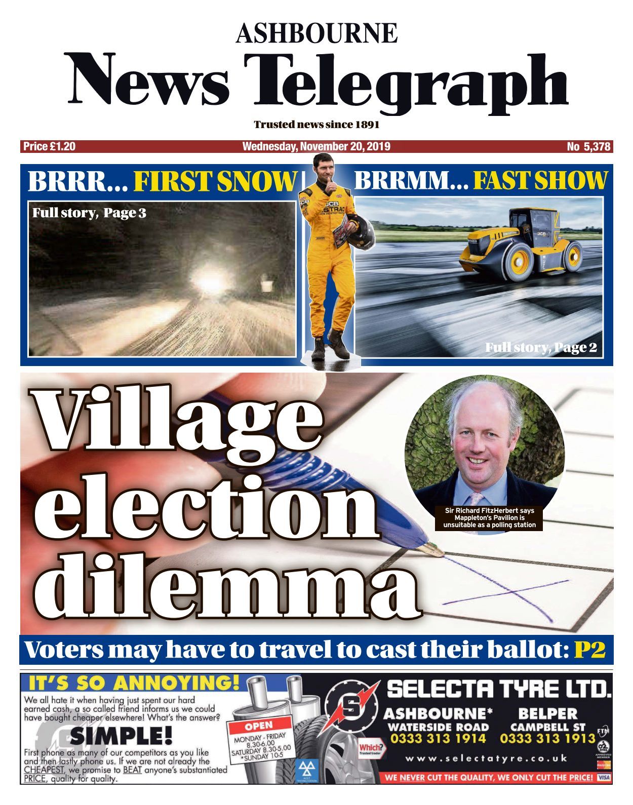 Ashbourne News Telegraph 20191120