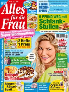 Alles für die Frau Zeitschrift Ausgabe 11/2026