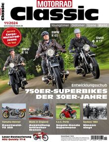 Motorrad Classic Ausgabe 11/2024