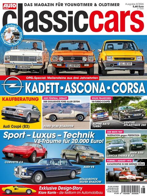 AUTO ZEITUNG classic cars Ausgabe 8/2026