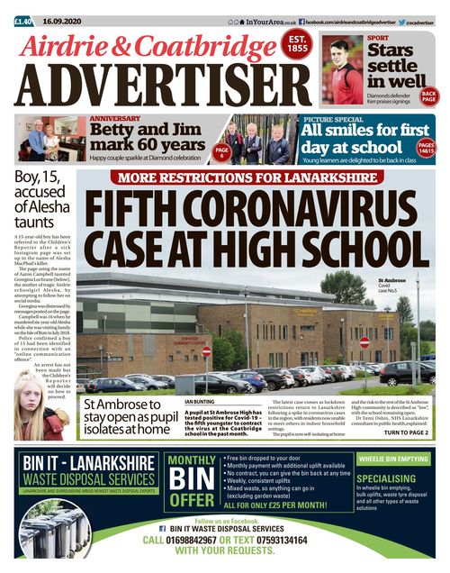 Airdrie & Coatbridge Advertiser 20200916
