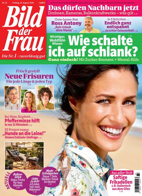 BILD der FRAU Ausgabe 33/2026