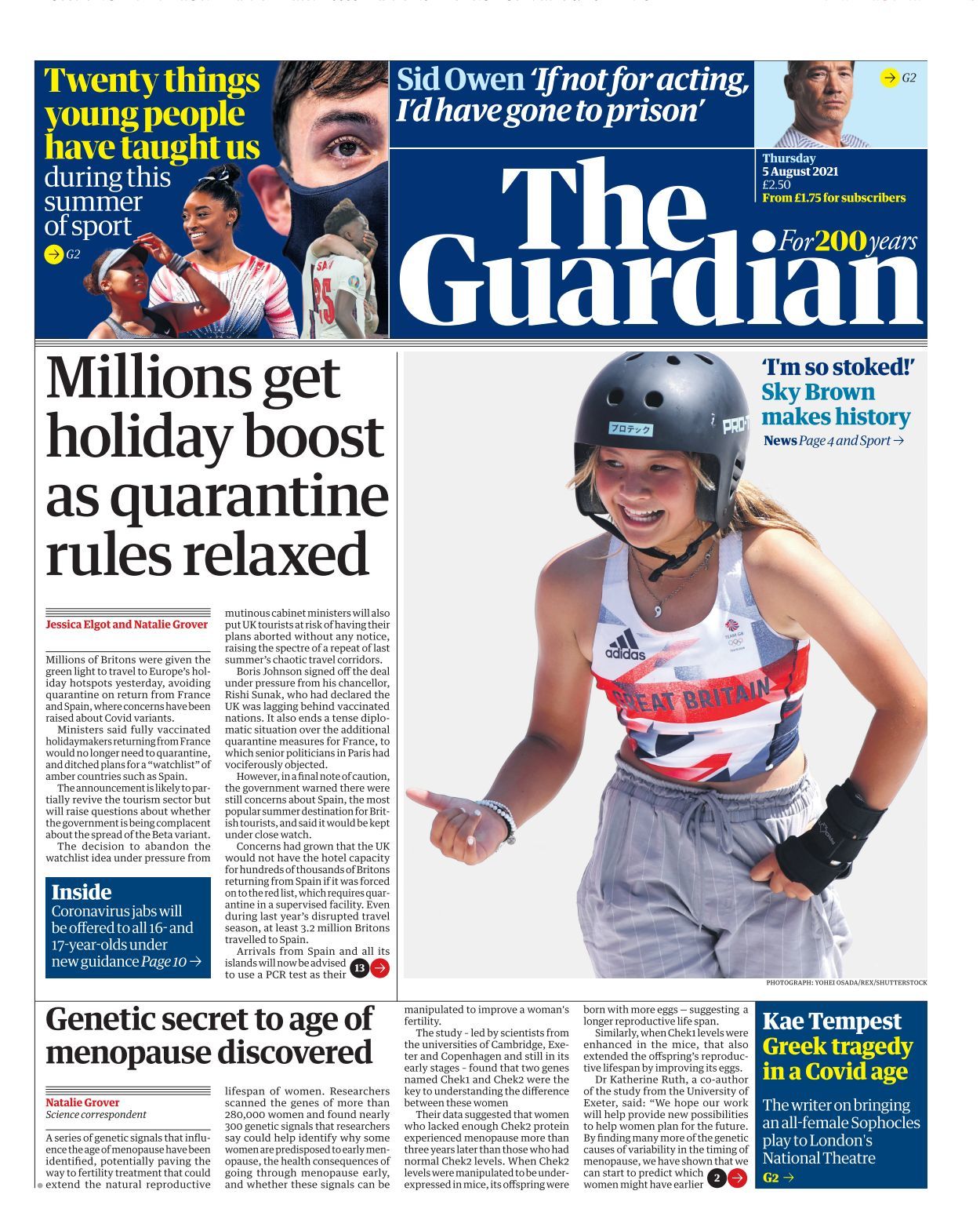 The Guardian 21 08 05