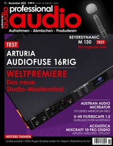 Professional audio Ausgabe 11/2023