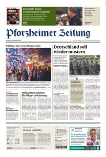Pforzheimer Zeitung - Ausgabe Pforzheim 2025-11-14