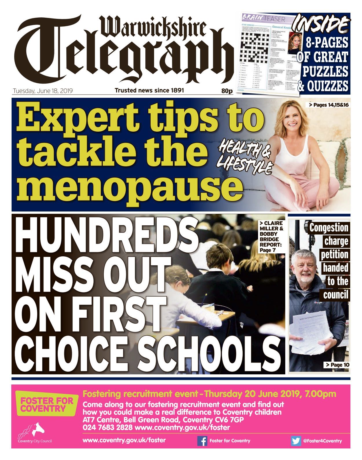 Warwickshire Telegraph 20190618