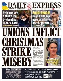 Daily Express Newspaper 2022-11-23
