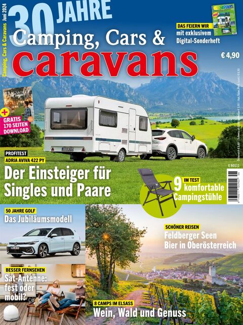 Camping, Cars & Caravans Ausgabe 06/2024