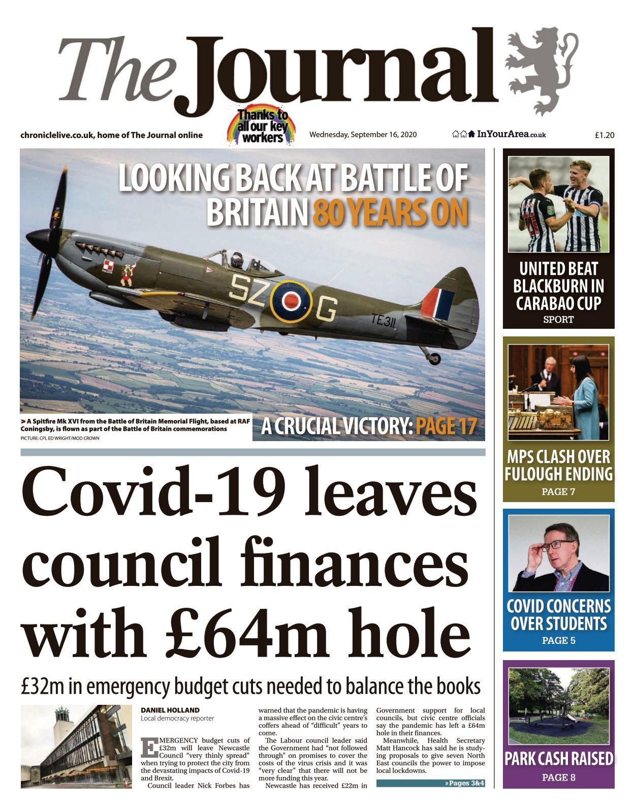 Newcastle Journal 20200916