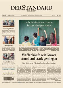 DER STANDARD Kompakt 2025-08-08