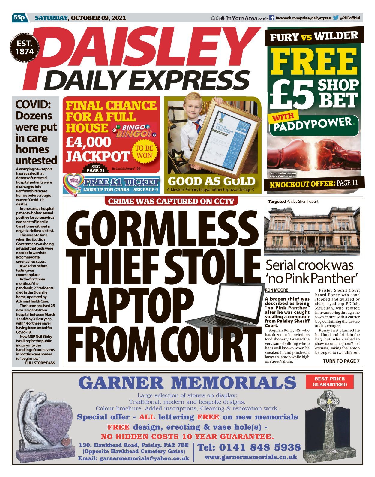 Paisley Daily Express 2021 10 09