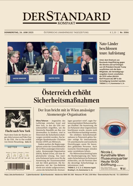 DER STANDARD Kompakt 2025-06-26