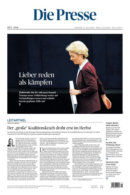 Die Presse 2025-07-14
