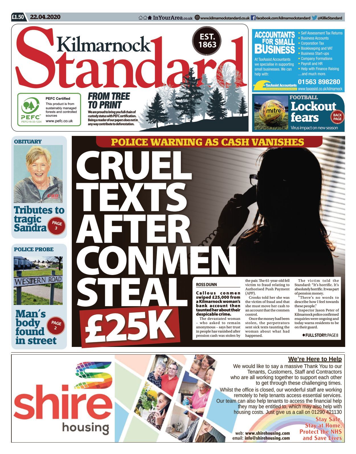 Kilmarnock Standard 20200422