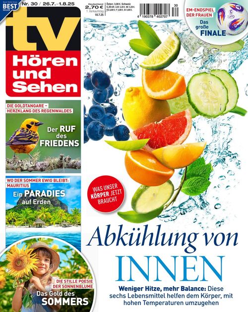 TV Hören und Sehen Zeitschrift Ausgabe 30/2025