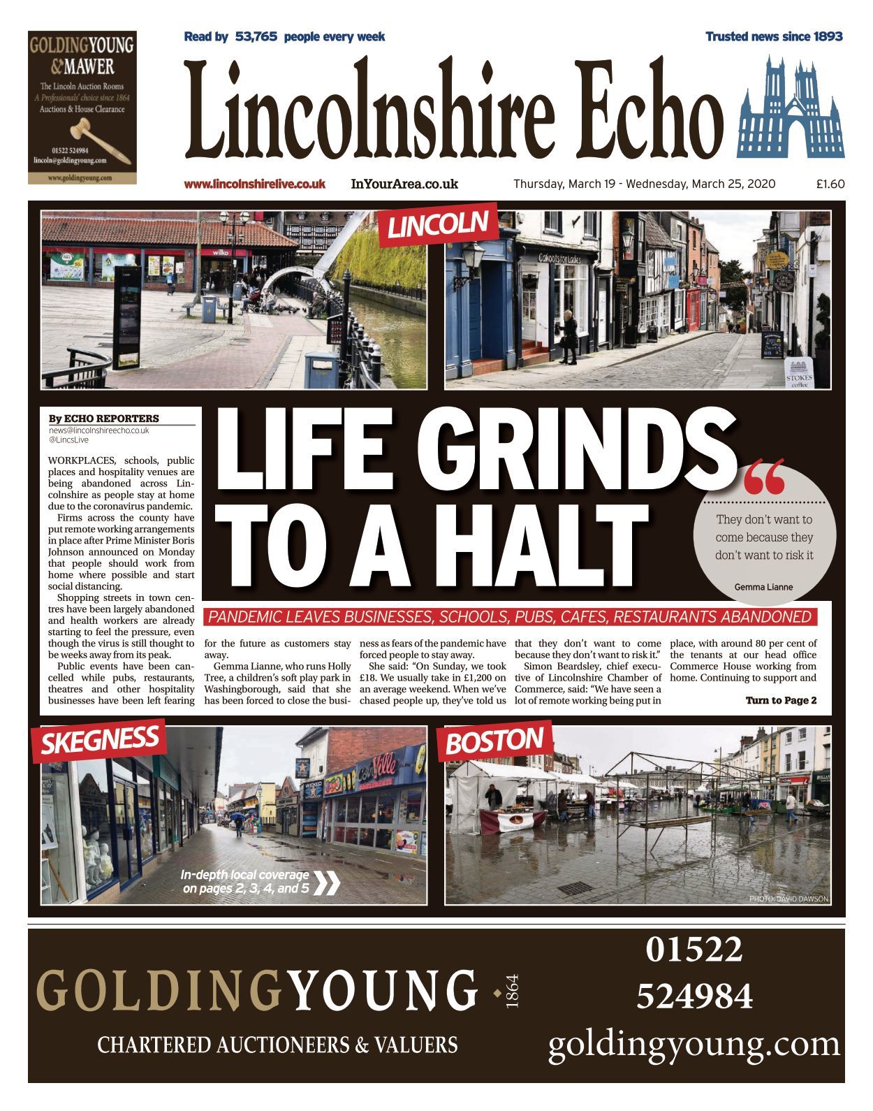 Lincolnshire Echo 2020 03 19