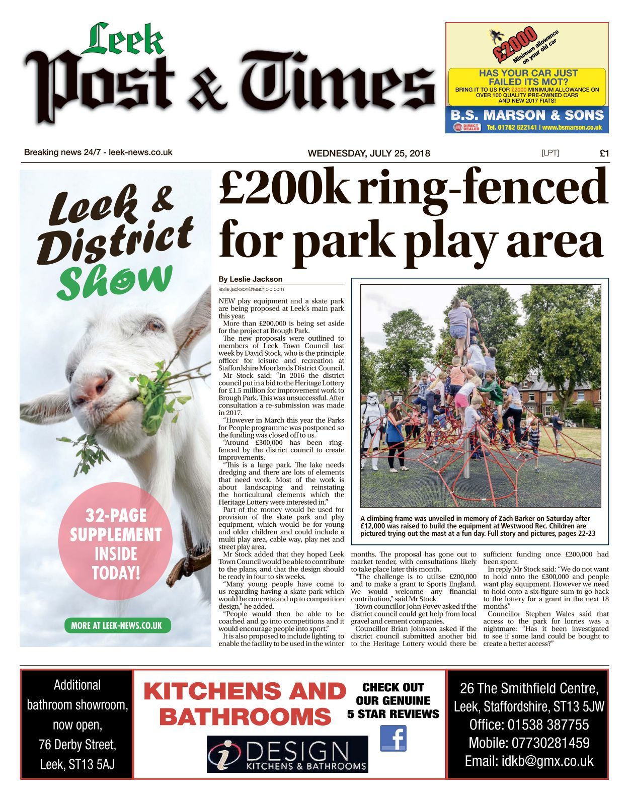 Leek Post And Times 20180725