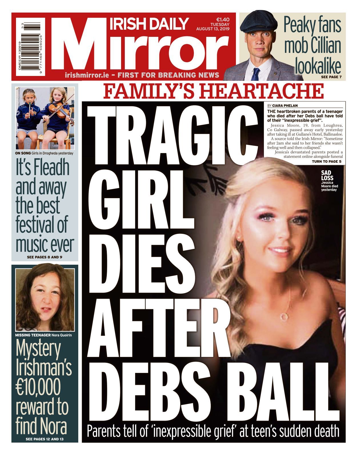 Irish Daily Mirror 20190813