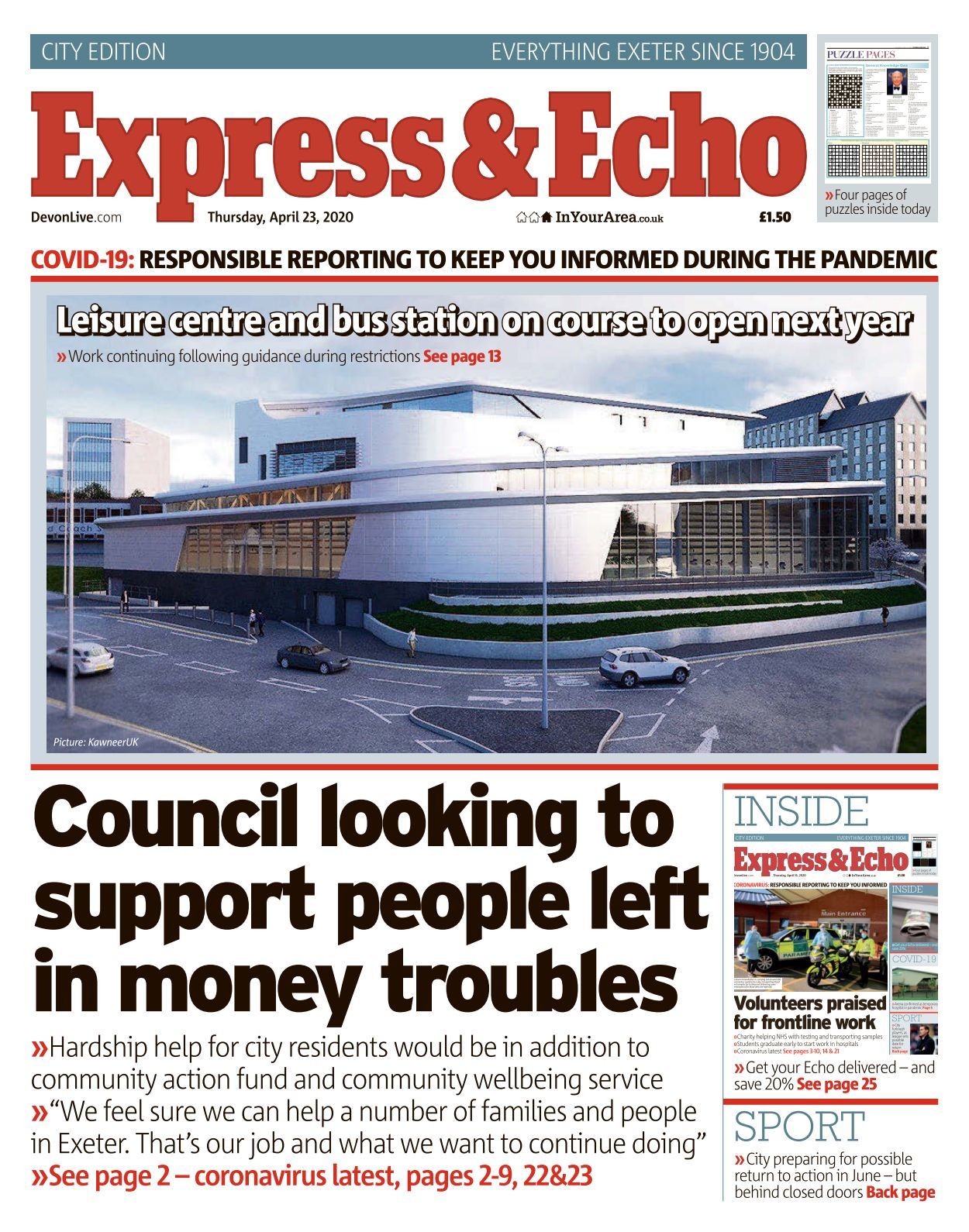Exeter Express And Echo 2020 04 23 Exeter Express And Echo 2020 04 23