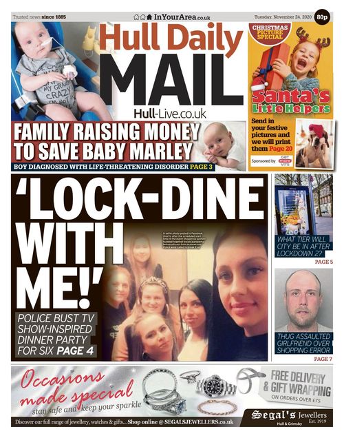 Hull Daily Mail 20201124