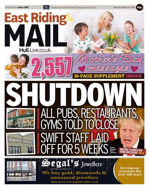 East Riding Daily Mail 20200321