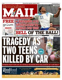 Birmingham Mail Newspaper 2022-11-22
