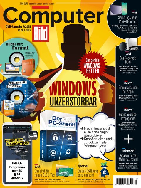Computer BILD DVD Ausgabe 07/2025