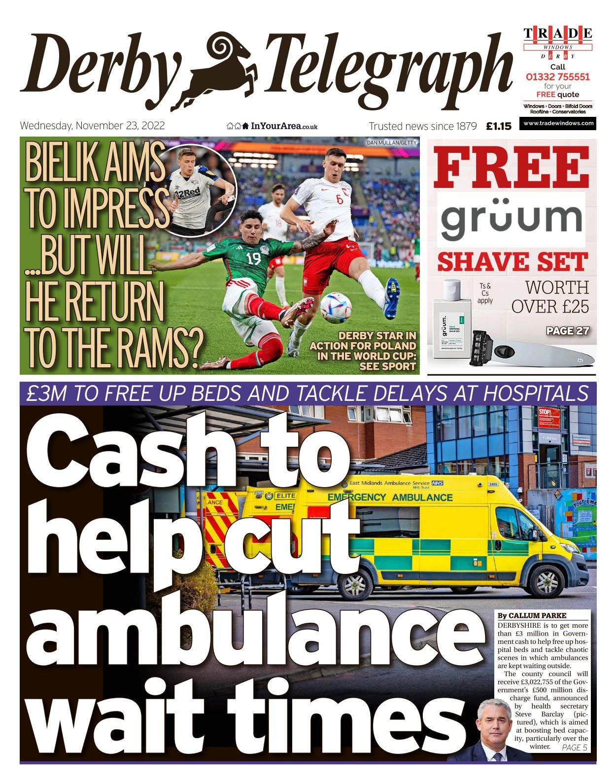 Derby Telegraph - 2022-11-23